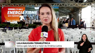 Presidente Lula inaugura usina termelétrica no Rio de Janeiro