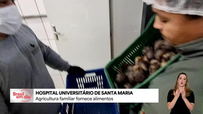 Acordo vai fornecer alimentos da agricultura familiar para o Hospital Universitário de Santa Maria (RS)