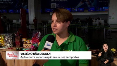 Campanha combate importunação sexual nos aeroportos