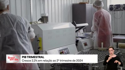 PIB cresce 2,2% em relação ao segundo trimestre de 2024