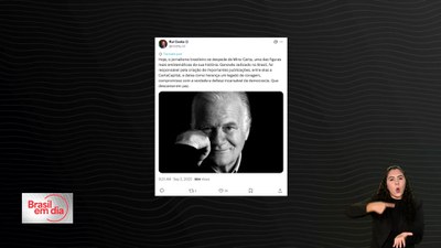 Pelas redes sociais, autoridades destacam trajetória de Mino Carta