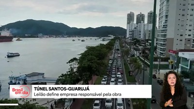 Leilão define empresa responsável pelas obra do túnel Santos-Guarujá