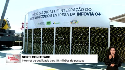 Presidente visita obras do Norte Conectado, que beneficia 10 milhões de pessoas