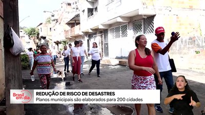 Planos municipais para redução de risco de desastres são elaborados para 200 cidades