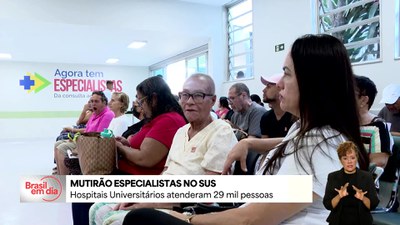 Mutirão de especialistas no SUS atende 29 mil pessoas