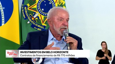 Lula anuncia R$ 770 milhões para obras de mobilidade urbana e de drenagem em Belo Horizonte
