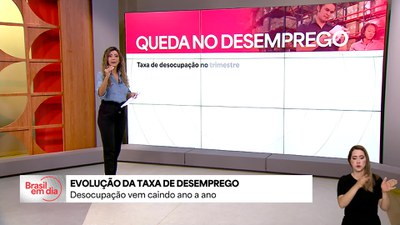 Taxa de desocupação vem seguindo tendência de queda