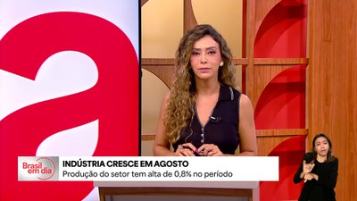 Produção da indústria cresce 0,8% em agosto