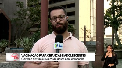 Governo distribui 6,8 mi de doses para Campanha de Vacinação de crianças e adolescentes