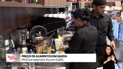 Inflação de alimentos e bebidas cai pelo 4º mês consecutivo
