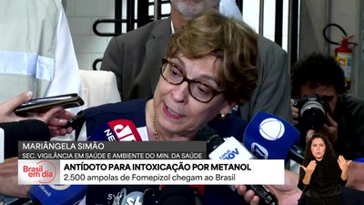 Governo recebe 2,5 mil unidades de antídoto contra intoxicação por metanol