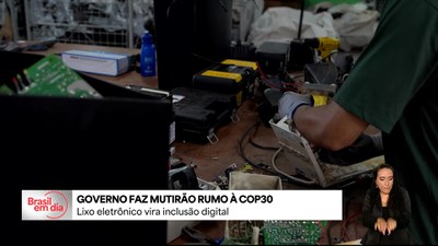 Mutirão pré-COP 30: lixo eletrônico vira inclusão digital