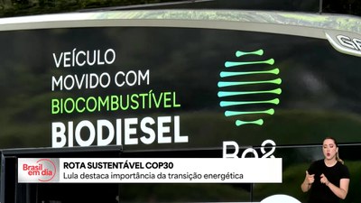 Presidente conhece projeto que realiza testes de redução de emissões de gases poluentes em ônibus e caminhões