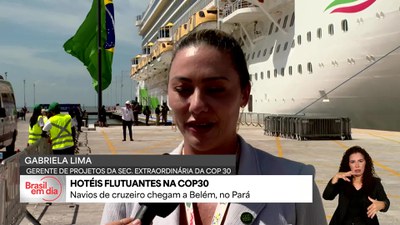 Navios de cruzeiro chegam a Belém para reforçar hospedagem na COP 30