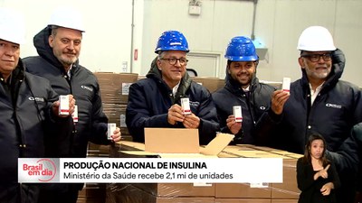 Ministério da Saúde recebe mais de 2 milhões de unidades de insulina com tecnologia nacional