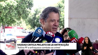 Haddad critica texto do PL antifacção: "Asfixia PF e enfraquece  combate ao crime"