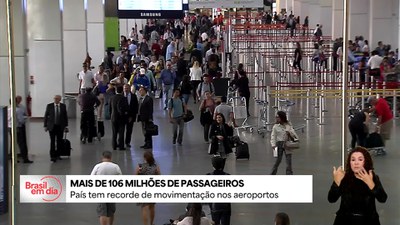 País tem recorde de movimentação nos aeroportos
