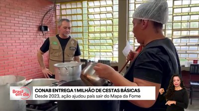 Conab alcança marca de 1 milhão de cestas de alimentos entregues desde 2023