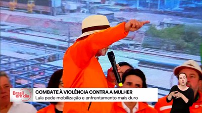 Lula pede mobilização e enfrentamento à violência contra a mulher
