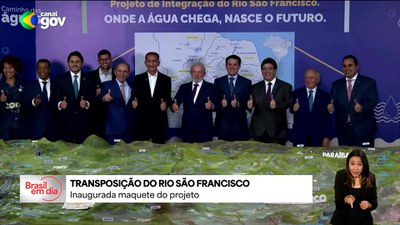 Maquete de Integração do Rio São Francisco chega ao Palácio do Planalto