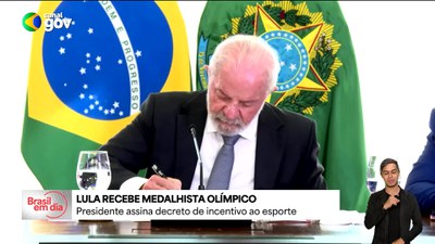 Presidente recebe Lucas Pinheiro Braathen, medalha de ouro nos Jogos Olímpicos de Inverno