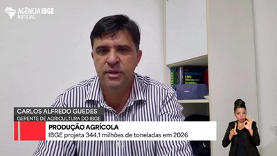 IBGE projeta safra com 344,1 milhões de toneladas em 2026