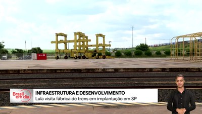 Lula visita fábrica de trem no interior de SP e anuncia R$ 5,5 bilhões em mobilidade no estado