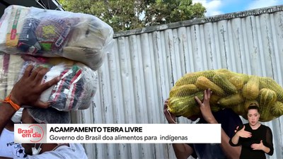 Conab doa mais de 23 toneladas de alimentos ao Acampamento Terra Livre, em Brasília