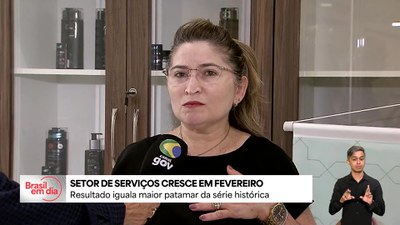 Setor de serviços cresce em fevereiro