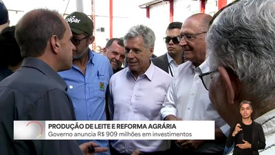 Mais de R$ 900 milhões vão ser investidos na comercialização de leite e na reforma agrária