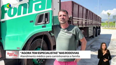 Unidade móvel do Agora Tem Especialistas atende caminhoneiras e caminhoneiros