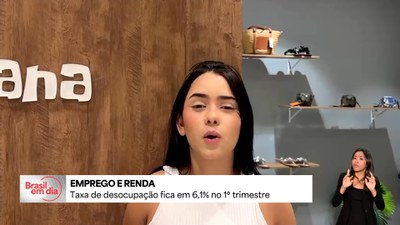 País registra menor desemprego em um trimestre encerrado em março da história
