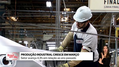 Produção industrial brasileira registra crescimento pelo terceiro mês consecutivo