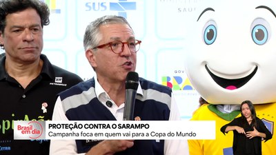 Campanha contra o sarampo foca em quem vai para a Copa do Mundo