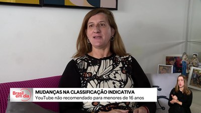 Governo do Brasil classificou o Youtube como 'não recomendado para menores de 16 anos'