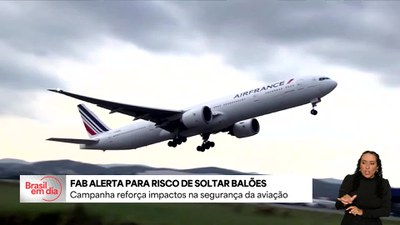 Campanha da Força Aérea Brasileira alerta sobre os riscos da soltura de balões