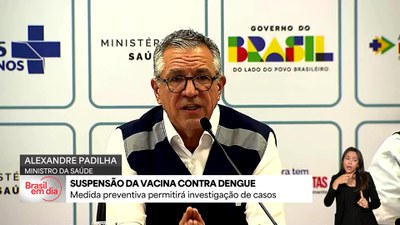 Suspensão preventiva da vacina contra dengue permitirá investigação de casos