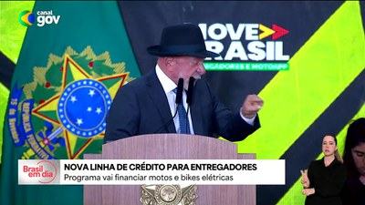 Presidente anuncia linha de crédito especial para motociclistas e entregadores
