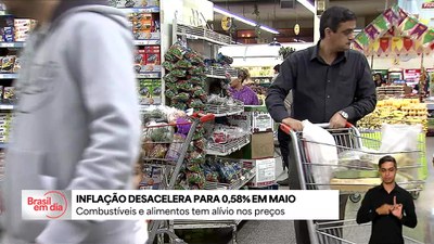 Inflação desacelera para 0,58% em maio
