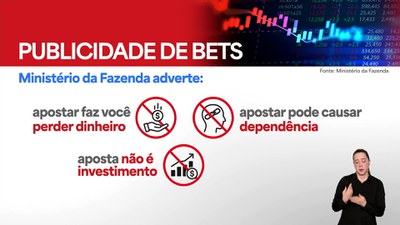 Publicidade de bets terá alerta