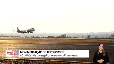 Brasil registra 65,2 milhões de passageiros em voos no 1º semestre deste ano