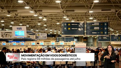 País registra 59 milhões de passageiros em voos domésticos até julho