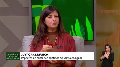 Estúdio COP 30 - Alice Carvalho, diretora de Sustentabilidade e Projetos Especiais do Ministério das Cidades