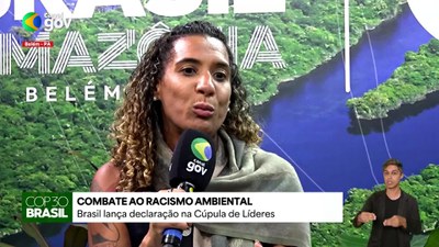COP Entrevista em Belém com  Anielle Franco, ministra da Igualdade Racial