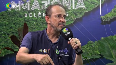 COP Entrevista em Belém presite da Fundação Nacional da Saúde, Alexandre Mota