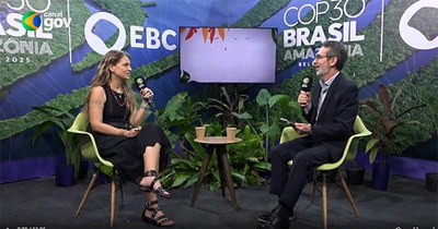 COP Entrevista em Belém Fernanda Garavine, chefe do Fundo Amazônia do BNDES