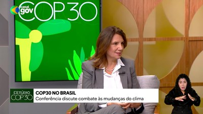 Estúdio COP 30 - programa 1, com diretora-executiva da conferência, Ana Toni