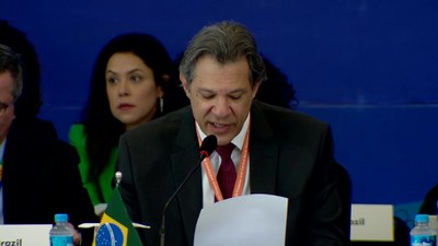 G20 - VT sobre a participação do Ministro da Fazenda, Fernando Haddad em reunião do Grupo