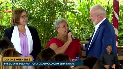 Gov Agora - 08/03/24 - Lula participa de almoço em celebração ao Dia Internacional da Mulher