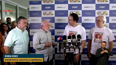 05/11/2023 - Enem 2023 - Presidente Lula visita a sede do Inep